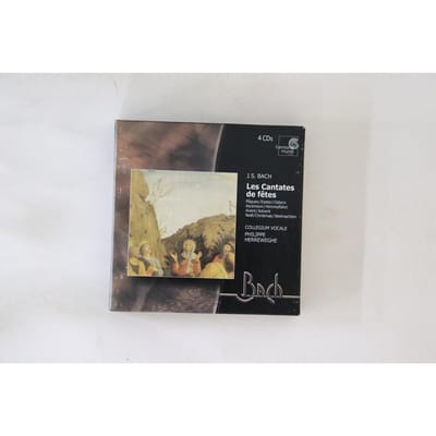 CD JOHANN SEBASTIAN BACH, COLLEGIUM VO - Les Cantates De Fetes 290807073 HARMONIA MUNDI 1999 Duitsland Klassiek Gebruikt black