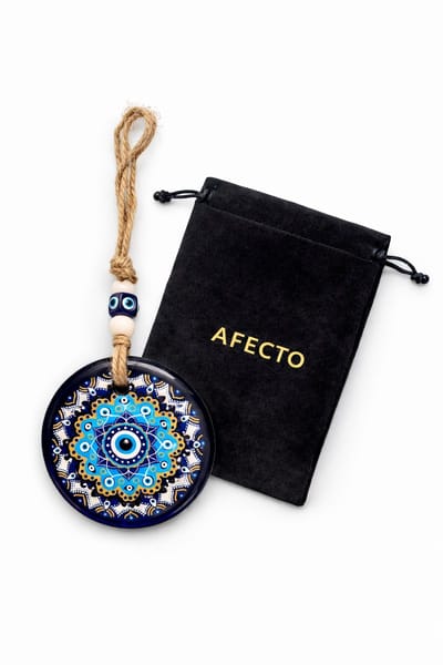 H: Afecto boze oog - formaat 8 cm - Amulet - Talisman - Hanger - Sieraad - Bescherming - Geluk - Boze oog - evil eye