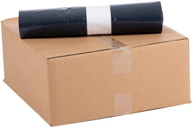 Knapzak vuilniszak 120 liter, zwart - 250 zakken