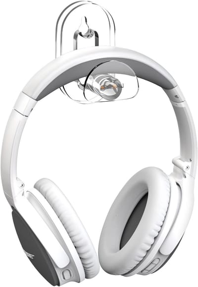 Acrylaat Hoofdtelefoonhouder voor Wandmontage, Universele Hoofdtelefoon Haak voor Gaming en Over-Ear Headsets, Duidelijk en Stevig