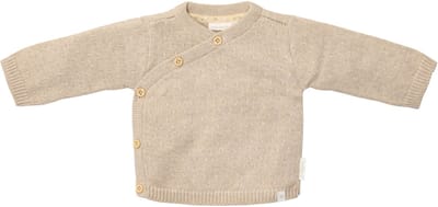 Little Dutch Gebreid Overslag Vestje - Maat 44 - Soft Beige Melee