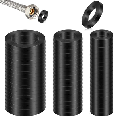 60 Stuks Douchekop Pakking, Rubberen Sealing Ringen, Lekvrije O-Ringen voor Tuinslang en Kraanverbindingen (1/2 inch, 3/4 inch, 1 inch)