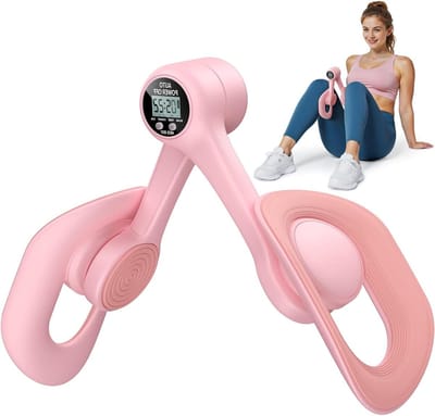 Dijbeentrainer - Bekkenbodemtrainer - Thuis Trainen - 360 Graden Draaibaar - 21x12x11 cm - Blauw