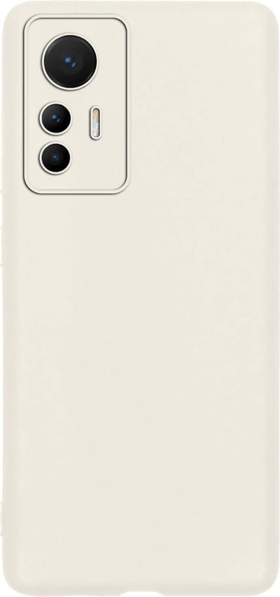 Hoes - Geschikt voor Xiaomi 12 Lite - Sterk & Shockproof - Hoesje Cover - Siliconen Case - Wit