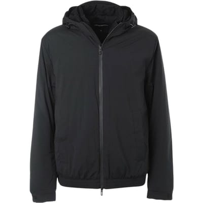 Emporio Armani Heren Jas met capuchon van polyamide (Zwart)
