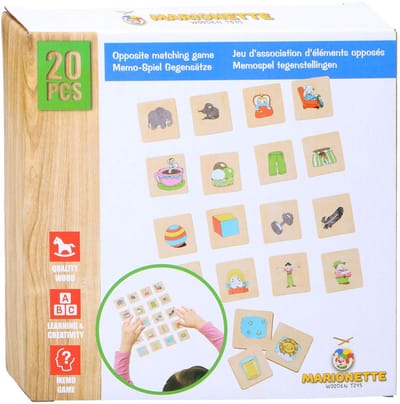 Marionette - Memospel Tegenstelling - 20 stuks