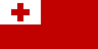 Vlag Tonga 30x45cm