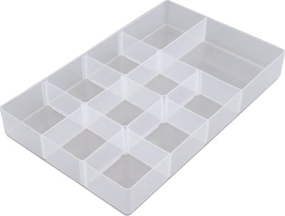 Whitefurze Allstore Organiser inzet tray - transparant - kunststof - 5,5L en 10L box