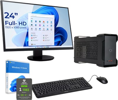 Sedatech Pakket Mini-PC Evolution • Intel i7-9750H • Intel UHD Graphics 630 • 16Gb RAM • 1Tb SSD M.2 • WiFi, USB C • BT • Windows 11 • Desktop computer • Monitor 24''