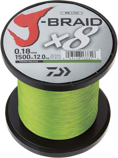 Merkloos Gevlochten Vislijn 3000m 0.06mm 82lbs Chartreuse
