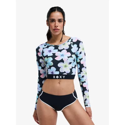 Roxy Active Rash Guard Met Lange Mouwen Zwart XS Vrouw