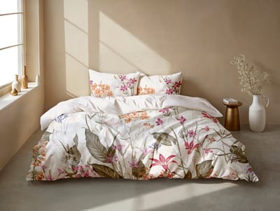 Zohome Dekbedovertrek Rafaella - Multi - Bloemen - Dekbedovertrek 140x200/220 cm - 100% Microvezel - Eenpersoons Dekbedovertrek