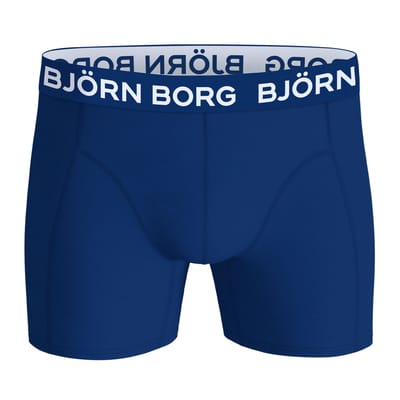 Björn Borg Cotton Stretch boxers - heren boxers normale lengte (7-pack) - blauw - donkerblauw - blauw - print - donkerblauw - donkerblauw - blauw