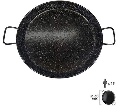Paella-pan, geëmailleerd staal, 60 cm – Perfect voor feestelijke gerechten