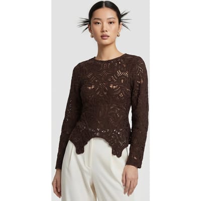& Other Stories La Darwin Top Brown Größe: XS | Longsleeves Outlet | Damen | Braun