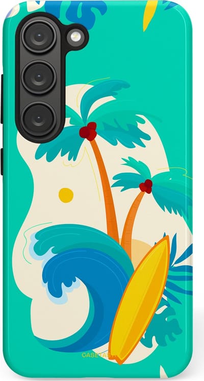 Casetastic Hoesje Geschikt voor Samsung S23 - Stijlvolle Beschermende Duo-layer Case - Golvennoot