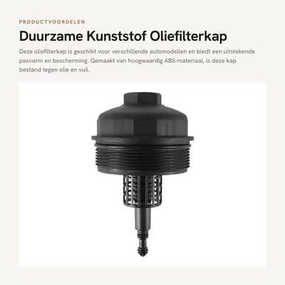 Dailygoods - Duurzame Kunststof Oliefilterkap