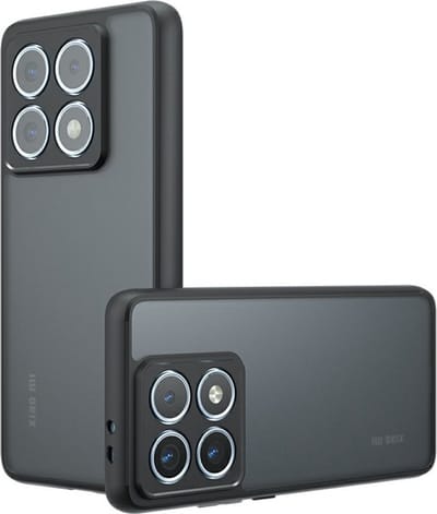 Coverup Hoesje - Geschikt voor Xiaomi 14T Pro Hoesje - Coverup Mat Transparante Back Cover met Camera Cover - Zwart
