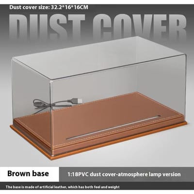 1:18 Bases de Modèle de Voiture PVC Housse Anti-poussière Ornement Boîte Décorative Housse Anti-poussière Boîte d'Exposition Collection d'Ornements Fins Décoratifs pour Loisirs