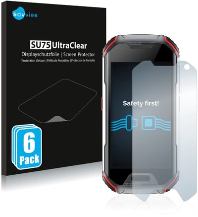 Savvies - Screenprotector voor Unihertz Atom XL - Folie Beschermfolie transparant 6 Stuks