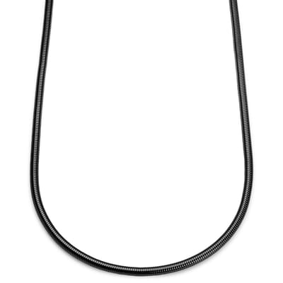 Essentials | 4 mm Gunmetal Zwarte Ketting met Slangenschakels