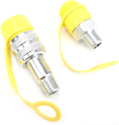 Hydraulische snelkoppelingen set ZG3/8 - 1x schroefkoppeling en 1x snelkoppeling voor efficiënt gebruik in hydraulische systemen