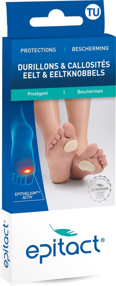 Epitact Beschermende Pleisters - Tegen Eeltknobbels en Wrijving - Geschikt voor Diabetici - Herbruikbaar - 3 Stuks