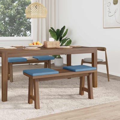 vidaXL - Bankkussen - 4 - st - corduroy - Blauw - Diepte - 35 - cm