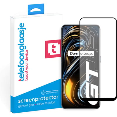 Realme GT screenprotector gehard glas Edge to Edge