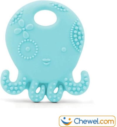 Bijtketting kauwketting | Octopus Lief | 3 kleuren | Blauw | Chewel ®