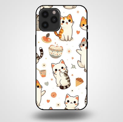 Smartphonica Telefoonhoesje voor iPhone 12 Pro Max met katten opdruk - TPU backcover case katten design geschikt voor iPhone 12 Pro Max