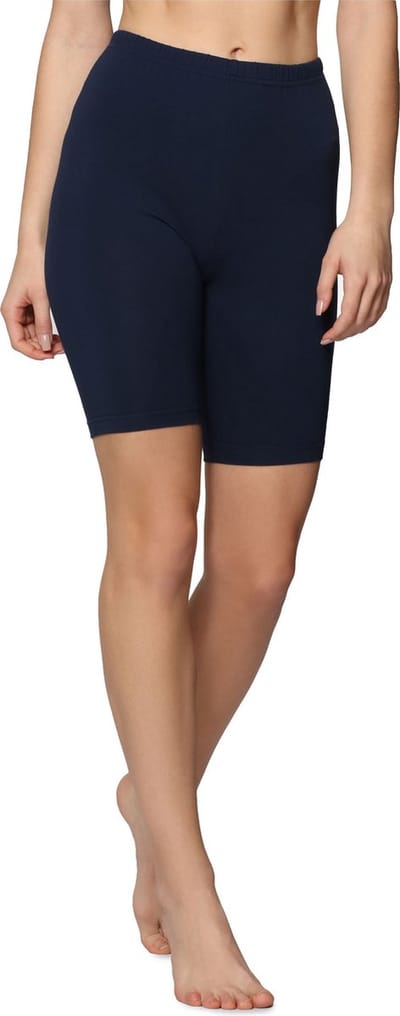 Bellivalini BLV-BLV50-157-LE Dames Leggings - Sport - Vrijetijdsbroek - Kort - Katoen - Sporbroek - Yogabroek - Marineblauw - S