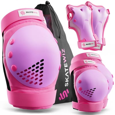 Inline Skates Beschermset Kinderen 6-delig - SMASH - Skateboard Inline Skates Rolschaatsen met Kniebeschermers, Elleboogbeschermers en Polsbeschermers