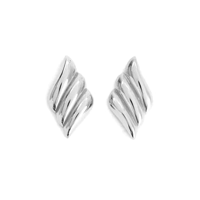 Swirl Oorbellen - Zilverkleurig | 3,7 x 2,2 cm | Fashion Favorite