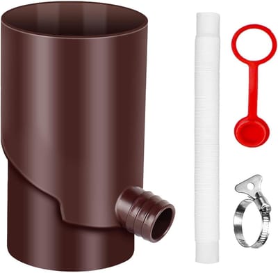 Regenwaterverzamelset - Regenton omleiding - Tuin irrigatie - UV-bestendige materialen - 10 cm - 3
