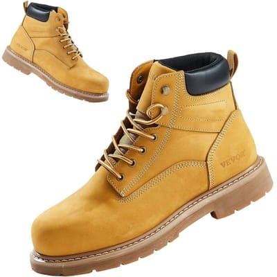 Bottes de travail à embout d'acier Taille UK 8.5 Imperméables pour hommes Antidérapantes brown