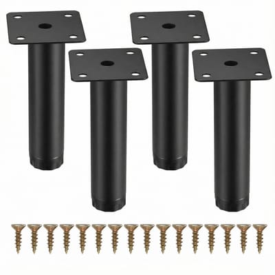 JustValue Meubelpoten - 15 cm - 4-Stuks - Verstelbaar - Kastpoten - Meubelvoeten - Voor Keukenplanken - Bank - Tafel - Stoel - Bureau - Kast - Meubels