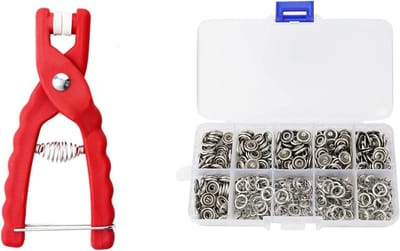 150 Sets Drukknopen met Pliers en Opbergdoos, Automatische Metaalknopen voor DIY en Creatieve Projecten
