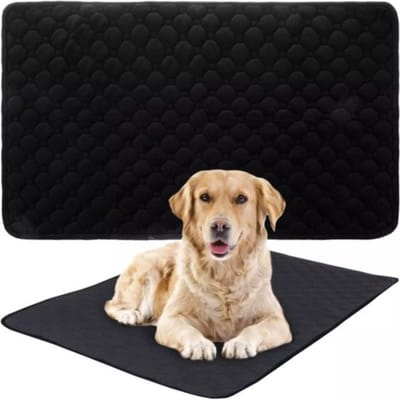 Wasbare Puppy Pads - Training Pads Pup Absorberend - Afmeting 70x50 - 2 Stuks Zwart - Herbruikbaar