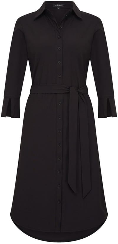 MI PIACE - Travel Jurk Uni Black 2092 - Maat : XL