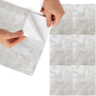Tulup Meubelfolie - Subtiele textuur Meubel Wrap Folie - 65x130 cm - Grijs Meubelfolie - Meubel Wrap Folie - Minimalist Meubelfolie - Plakfolie Meubels - Keuken decoratie - Texturen