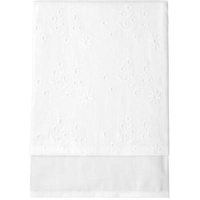 Prénatal ledikantlaken broderie White unisex