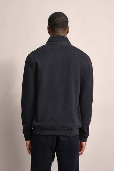 Bugatti Herren Sweatjack met houndstooth-patroon
