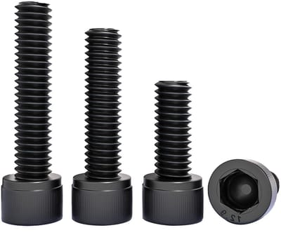 10 Stuks M6x35mm Cilinderkop Schroeven met Zeskant Inbus, Volledige Draad, Koolstofstaal voor Bevestigingsdoeleinden