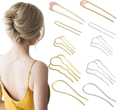 10 Stuks Haarsteekkam, Metalen Zijkammen en Klemmen