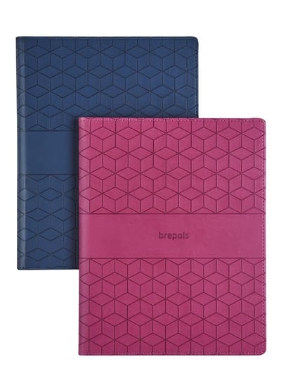 Brepols bureau agenda 2026 - TIMING [0.136] - CUBE + ABC - Bureau agenda - 1 week op 2 pagina's - Weekoverzicht - Gespiraleerd - Blauw - 17.1 x 22 cm