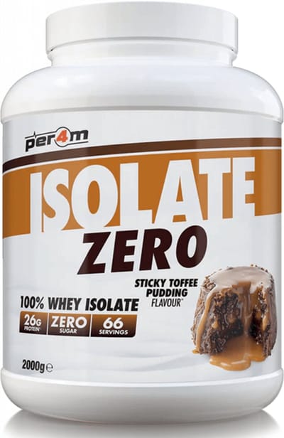 Per4m Whey Isolate Zero (2000g) Sticky Toffee Pudding - Eiwitten - Wei-eiwit isolaat
