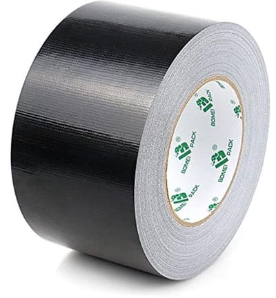 Zwarte Pantsertape - Waterdichte Duct Tape, Handscheurbaar, 50 m x 75 mm