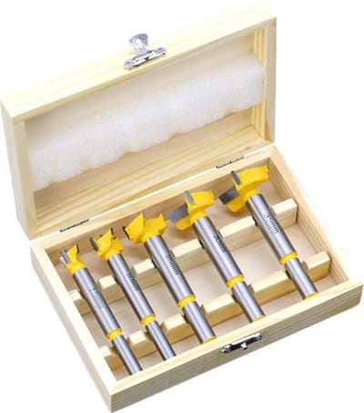 DW4Trading Forstner Boorset van 5 Stuks in Luxe Koffer - 15-35 mm