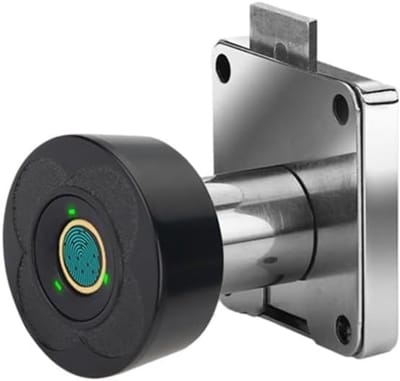 Vingerafdruk slot - Biometrisch slot - Kasten beveiligen - Snelle identificatie - Cilinder 22 mm - Zwart